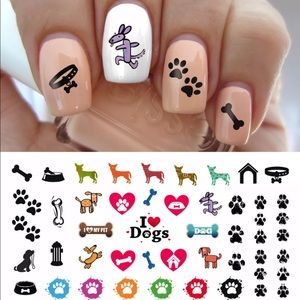💌BO/GO$6 I Love My Dog Transfer Nail Decals